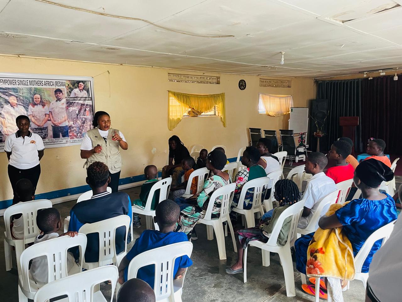 Counseling and guidance session for vulnerable single mothers affected with HIV/AIDS in Fort Portal
